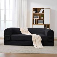 juego de sofa modular de 1 plaza  2 plazas sin marco acolchado grueso en terciopelo acanalado sofa de esquina moderno para sala de estar y dormitorio