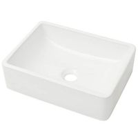 lavabo de ceramica blanco 41x30x12 cm vidaxl