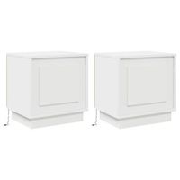 armario de noche 2 uds 44 x 345 x 45 cm madera de ingenieria vidaxl