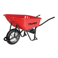 carretilla 100l metal llanta impinchable 580kg - truper
