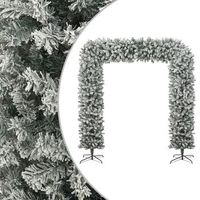 arco de navidad con aspecto nevado 240 cm vidaxl
