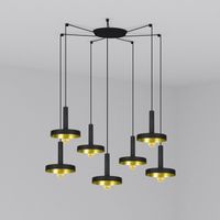 lampara colgante whizz 7 luces
