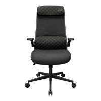 silla de oficina cougar cgr-std-blb ergonomica tela negra ajuste total
