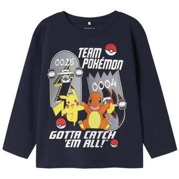 Name it Camiseta manga larga Stern Pokemon para niño