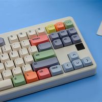 xda pbt keycaps tinte sub keycap para teclado mecanico gaming 75 teclas de color wooting minimalismo retro personalizado diy