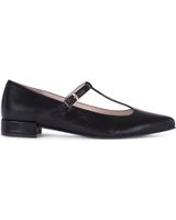 de menina step womens pointed toe strappy sandals black