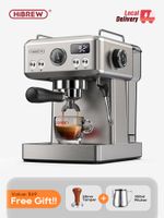 hibrew-cafetera espresso semiautomatica de 20bar portafiltro de 58mm con temperatura ajustable cafetera friacaliente caja de metal h10a