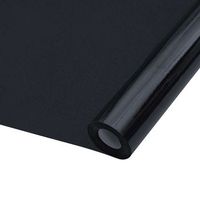 laminas de ventana esmerilada 3 uds pvc negro vidaxl