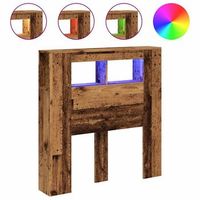 cabecero con led madera ingenieria envejecida 100x185x1035 cm vidaxl