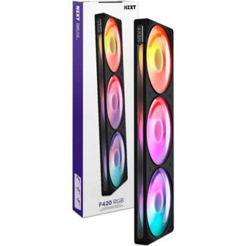 Refrigeración aire NZXT RGB 3x140 mm FDB 2000 rpm LED direccionable