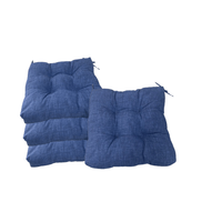 reino mansidi cojin de silla sin respaldo 40x40x7cm azul pack de 4