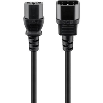 Cable de transmisión Goobay 95125 1 m IEC C14 a IEC C13