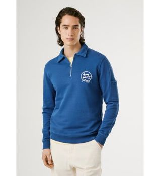 Pepe Jeans para hombre. PM5800041 Sudadera Morgan azul (XXL), Casual, Algodón