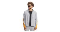 chaqueta con capucha under armour velociti storm gris naranja  hombre