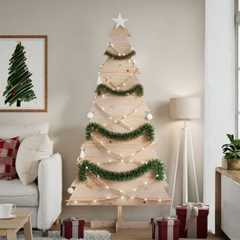 Árbol De Navidad | Decoraciones De Navidad De Madera De Adorno Madera Maciza Pino 180 Cm Cfw402086