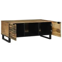 mesa de cafe - mesa de centro - mesa baja marron y negro 100 x 54 x 40 cm
