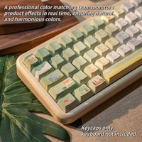 nuevo juego de 120 teclas con perfil cherry pbt sublimacion de tinta en 5 lados antideslumbrantes compatibles con teclados de 61 a 108 teclas