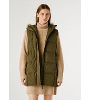 pepe jeans para mujer pl4024335 chaleco sarah verde s casual poliester
