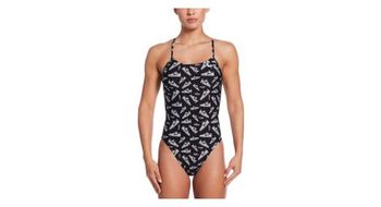 Traje de bano nike swim hydrastrong multi print negro mujer
