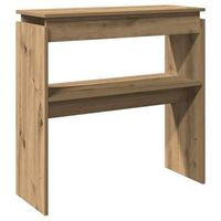 mesa consolarmesa de entradarmesa auxiliar madera de ingenieria roble artesanal 80x30x80 cm