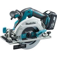 makita dhs680rtj sierra circular 18v lxt 165mm brushless 2x50 ah makpac