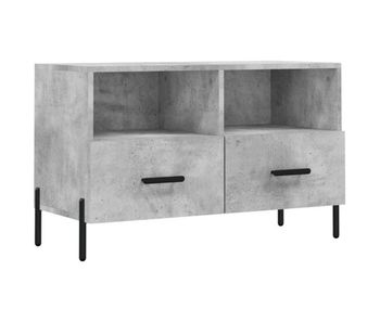 Mueble para tv madera contrachapada gris hormigón 80x36x50 cm