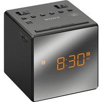 sony icfc1tb analogue clock radio - black black