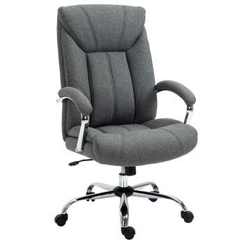 Vinsetto Silla de Oficina con Función de Balanceo Sillón ergonómico con Reposabrazos Acolchados Reposacabezas Altura Ajustable   Aosom España