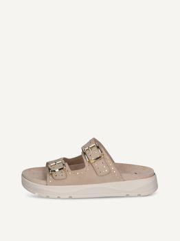 CAPRICE Mule, beige, made of Leather without heel, Size 36