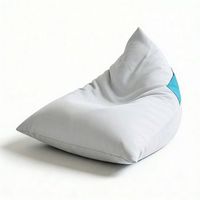 aiire puff exterior jardin con relleno incluido - tejido olefina premium desenfundable y lavable - sofa exterior para playa terraza o piscina - bean bag chair ligero blanco 75x65x55 cm