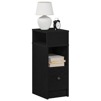 Mesillas De Noche (2 Uds) - Mueble Para Dormitorio - Madera De Ingeniería - Negro (25x31x66cm)