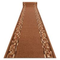 alfombra de pasillo con refuerzo de goma  bombay beige oscuro 67cm 67x760 cm
