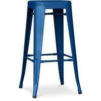 taburete de bar - diseno industrial - 76cm - new edition- stylix  azul oscuro