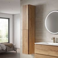columna de bano coral 30x160x30 cm 2p roble hafas