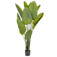 planta artificial en maceta para interior decoracion moderna de plastico maceta negra 187 cm banana tree