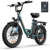 bicicleta electrica urlife e20 para adultos motor de 250w bateria desmontable y bloqueable de 48v 13ah neumaticos gruesos de 20 pulgadas 30 shimano 7 velocidades max 25kmh doble freno de