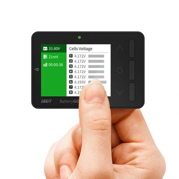 ISDT BattGo BG-8S Comprobador de batería inteligente con equilibrador, probador de señal de receptor, función de carga r
