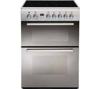 INDESIT DD60C2CX.1 60 cm Electric Ceramic Cooker - Mirror, Black
