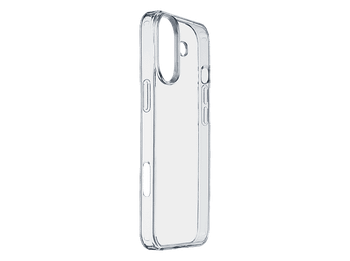 Funda móvil - CellularLine, Apple iPhone 16, TPU, Trasera, Transparente