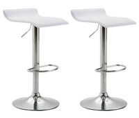 set de 2 taburetes dyn v2 en simil cuero 39x36x63-84 cm
