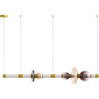 lamapara colgante de cristal - led - singlen 120 cm multicolores