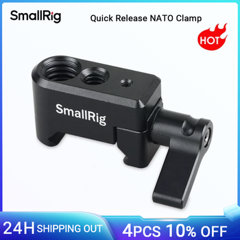 Abrazadera SmallRig Nato Abrazadera de liberación rápida con rosca M2.5 de 1/4