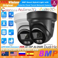 camara ip de red original hikvision ds-2cd2387g3-lis2uysrb 8mp 4k poe smart hybrid light colorvu30 acusense30 audio20 con microfono dual