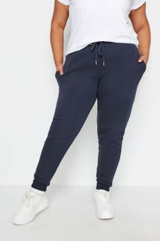 Yours Joggers Azul Marino Estrechos, Mujer Curvy Y Tallas Grandes, Yours