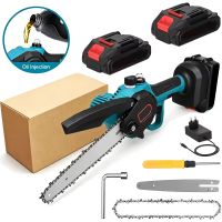 sierra electrica de cadena para trabajar la madera con una sola mano herramienta de jardineria sierra electrica sin escobillas de 8 pulgadas sierra de poda para bateria makita de 21v