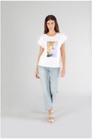 camiseta sin mangas con estampado veraniego white
