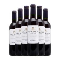 vina mayor vino tinto ribera roble media botella 37 cl 135 vol pack de 6 unidades