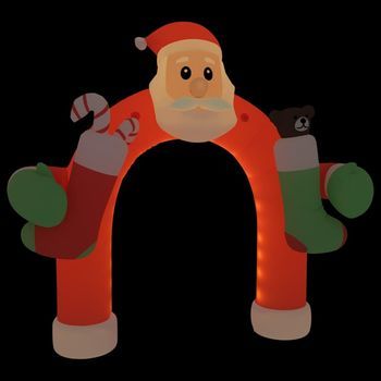 Puerta De Arco Inflable De Navidad Con Led 320 Cm Vidaxl