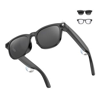 Gafas inteligentes Ksix Spectrum 8MP Full HD IA Almacenamiento 4GB Negro