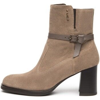 NeroGiardini Botines Velour Sauvage Taupe Tpu Canda para mujer
